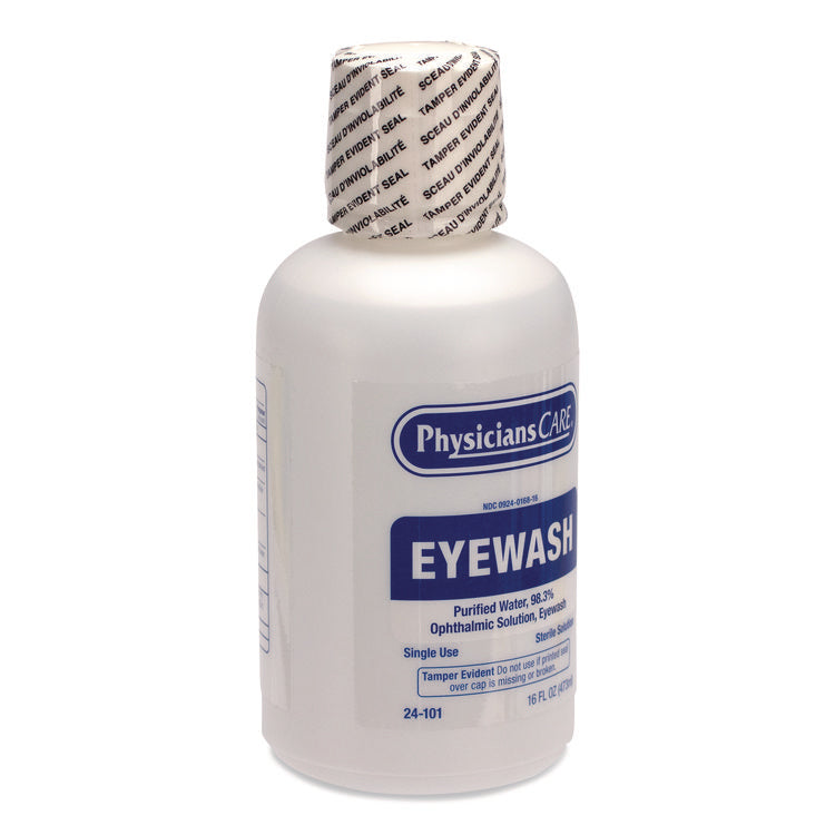 Eye Wash, 16 oz Bottle, 12/Carton