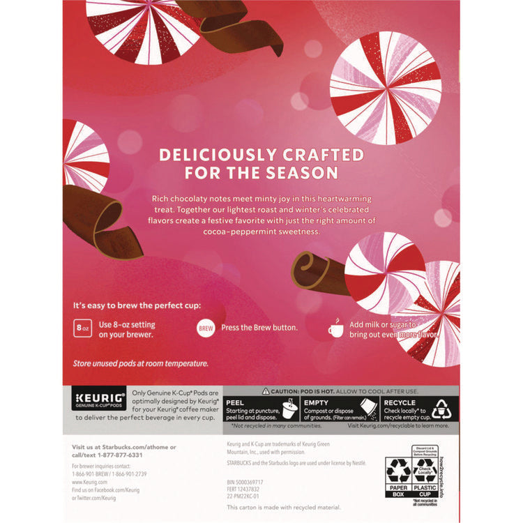 Peppermint Mocha K-Cup, 22/Box, 4/Carton