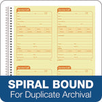 Service Call Book, Two-Part Carbonless, 5.5 x 3.88, 4 Forms/Sheet, 200 Forms Total