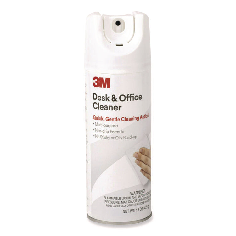 Desk And Office Spray Cleaner, 15 Oz Aerosol Spray, 12/carton