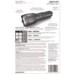 Led Aluminum Flashlight, 3 Aaa Batteries (included), Black