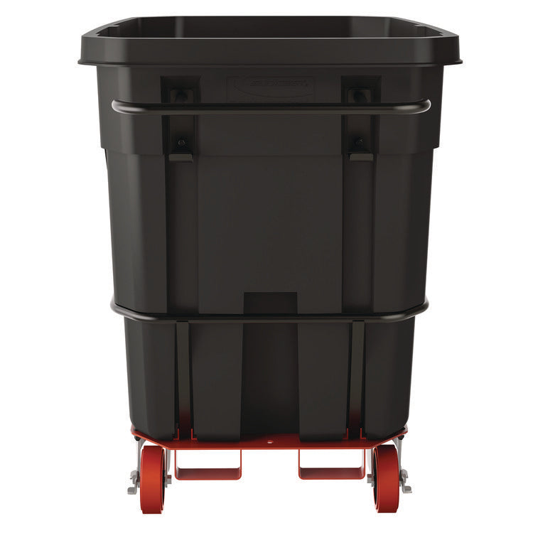 1 cu yd Heavy Duty Tilt Truck, Forkliftable Frame, 2,200 lb Capacity, Black/Red
