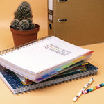 B5 Size 10-Subject Project Book, 10-Subject, Medium/College Rule, White Cover, (200) 9.8 x 6.9 Sheets