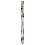 Carpe Diem Metal Gel Pen, Stick, Medium 0.7 mm, Black Ink, White/Blue/Green Feather Barrel, 6/Pack