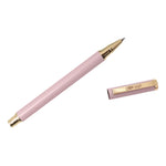 Carpe Diem Metal Gel Pen, Stick, Medium 0.7 mm, Black Ink, Pink Barrel, 6/Pack