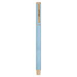 Carpe Diem Metal Gel Pen, Stick, Medium 0.7 mm, Black Ink, Blue Barrel, 6/Pack