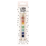 Carpe Diem Metal Gel Pen, Stick, Medium 0.7 mm, Black Ink, Color Wash Multicolor Barrel, 6/Pack