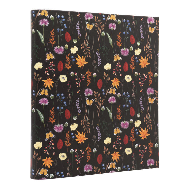Rollbound Binder, 3 Rings, 1" Capacity, 11 x 8.5, Black/Yellow/Orange/Blue