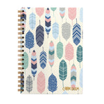 B5 Size Notebook, 1-Subject, Medium/College Rule, Cream/Pink/Blue Cover, (80) 9.8 x 6.9 Sheets, 3/Pack