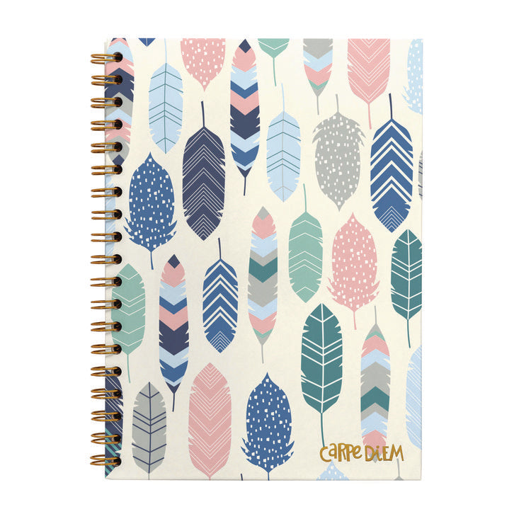 B5 Size Notebook, 1-Subject, Medium/College Rule, Cream/Pink/Blue Cover, (80) 9.8 x 6.9 Sheets, 3/Pack