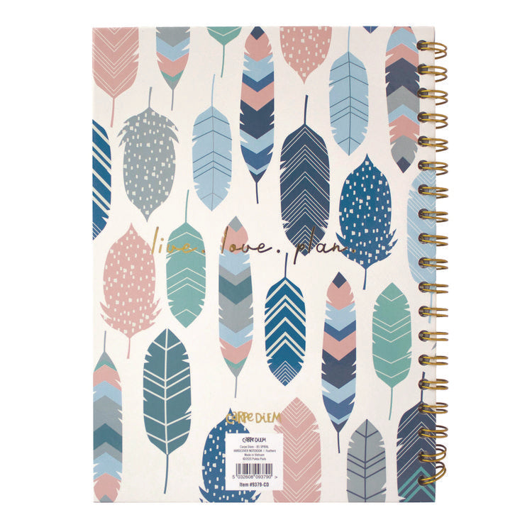 B5 Size Notebook, 1-Subject, Medium/College Rule, Cream/Pink/Blue Cover, (80) 9.8 x 6.9 Sheets, 3/Pack