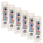 Carpe Diem Ballpoint Pen, Stick, Medium 0.7 mm, Black Ink, Assorted Ditzy Floral Barrel Patterns 4 Pens/Pack, 6 Packs/Box