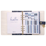 A5 Planner, Color Wash, 10.24 x 9.25, Blue/Green/Red/Yellow Cover, 12-Month