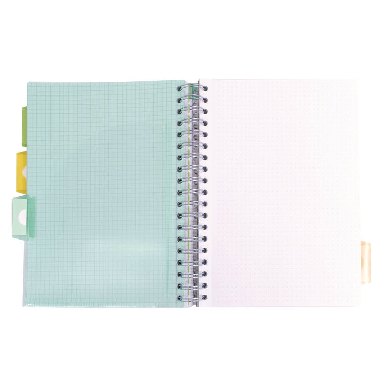 B5 Size Project Book, Homework/Assignment-Tracking with Ruled Notes Pages, Gray/White Cover, (100) 9.8 x 6.9 Sheets