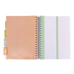 B5 Size Project Book, Homework/Assignment-Tracking with Ruled Notes Pages, Gray/White Cover, (100) 9.8 x 6.9 Sheets
