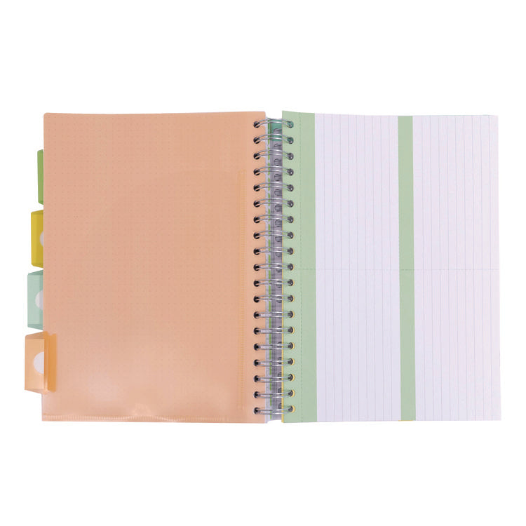 B5 Size Project Book, Homework/Assignment-Tracking with Ruled Notes Pages, Gray/White Cover, (100) 9.8 x 6.9 Sheets
