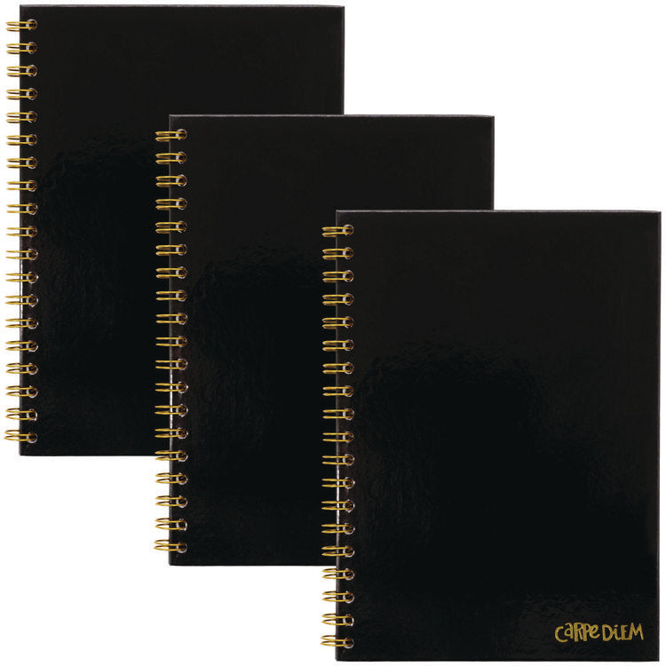 B5 Size Notebook, 1-Subject, Medium/College Rule, Black Cover, (80) 9.8 x 6.9 Sheets, 3/Pack