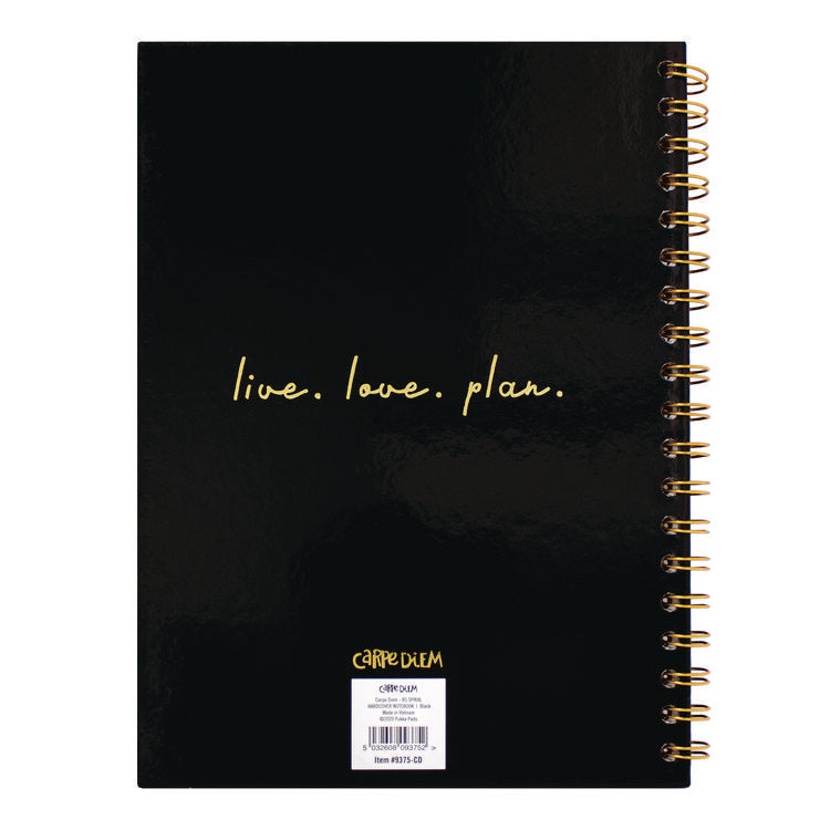 B5 Size Notebook, 1-Subject, Medium/College Rule, Black Cover, (80) 9.8 x 6.9 Sheets, 3/Pack