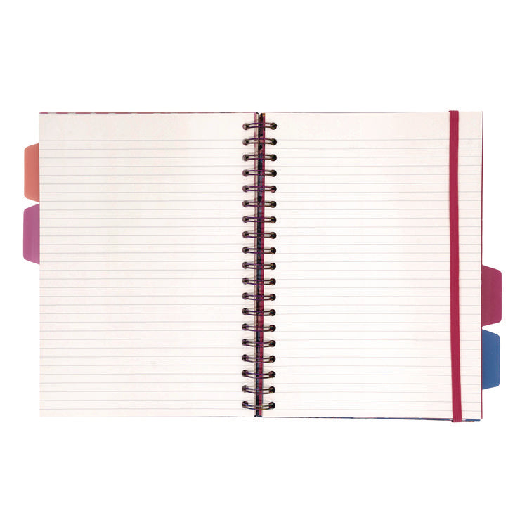 B5 Size Project Book, 4-Subject, Medium/College Rule, Assorted Blum Floral Cover Designs, (100) 9.8 x 6.9 Sheets, 3/Pack