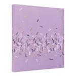 Rollbound Binder, 3 Rings, 1" Capacity, 11 x 8.5, Lilac/Black/Gold/White