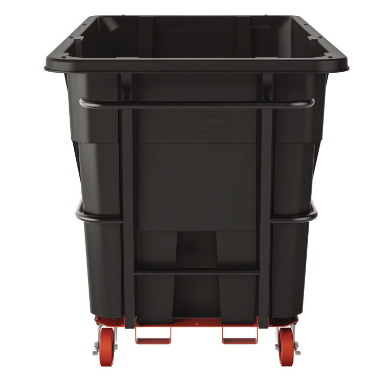 2 cu yd Heavy Duty Tilt Truck, Forkliftable Frame, 2,300 lb Capacity, Black/Red