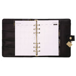 Personal Planner, 7.48 x 6.42, Black Cover, 12-Month, Undated