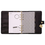 Personal Planner, 7.48 x 6.42, Black Cover, 12-Month, Undated