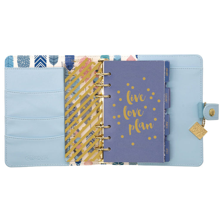 Personal Planner, 7.48 x 6.42, Blue Cover, 12-Month, Undated