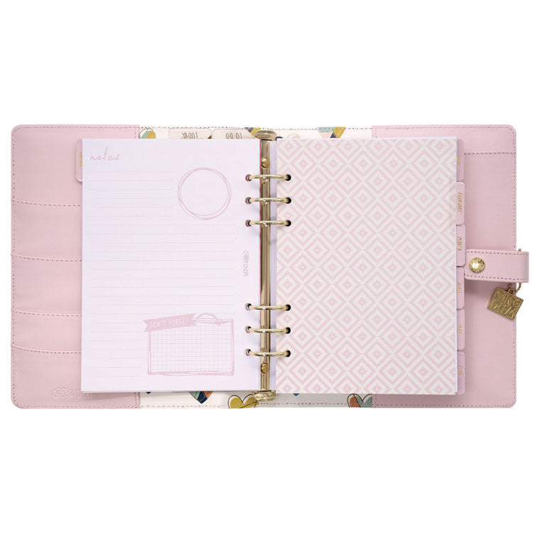 A5 Planner, 10.24 x 9.25, Pink Cover, 12-Month