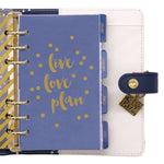 Personal Planner, Color Wash, 7.48 x 6.42, Blue/Green/Red/Yellow Cover, 12-Month, Undated