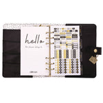 Personal Planner, Chequered, 7.48 x 6.42, Black/White Cover, 12-Month, Undated