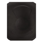 Vented Round Brute Container, 32 gal, Plastic, Black, 6/Carton