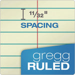 Gregg Steno Pads, Gregg Rule, 60 Green-Tint 6 X 9 Sheets