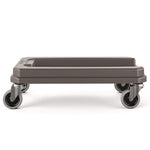23 Gallon Resin Slim Trash Can Dolly, 11.88" x 20.78" x 6.18", Gray