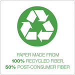 Earthwise By Ampad Recycled Writing Pad, Wide/legal Rule, Politex Green Headband, 50 White 8.5 X 11.75 Sheets, Dozen