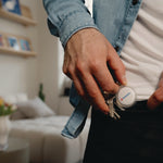 My Finder Bluetooth Coin Tracker for Apple iOS, Black/White, 2/Pack