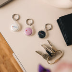 My Finder Bluetooth Coin Tracker for Apple iOS, Black/Purple/White, 3/Pack