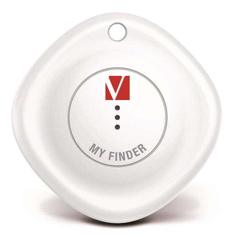My Finder Bluetooth Tracker for Apple iOS, Black/White, 2/Pack
