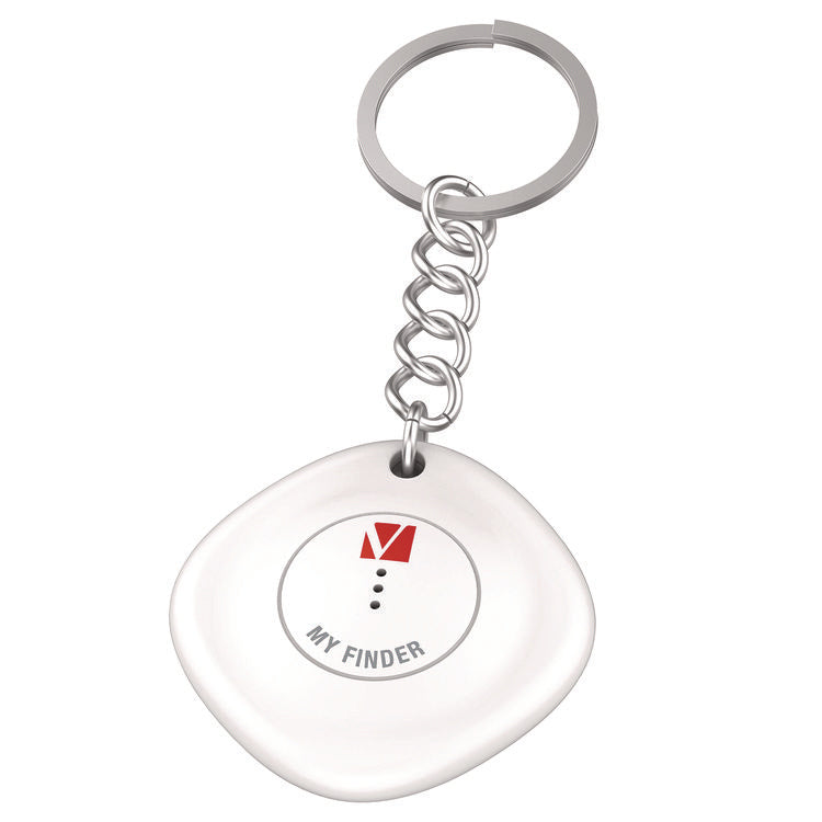 My Finder Bluetooth Tracker for Apple iOS, Black/White, 2/Pack