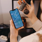 My Finder Bluetooth Tracker for Apple iOS, Black/White, 2/Pack