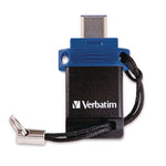 Store n' Go Dual USB 3.2 Gen 1 Flash Drive for USB-C Devices, Blue