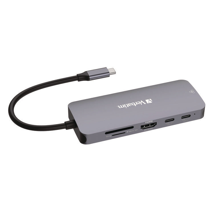 USB-C Pro Multiport Hub9 Port, Gray