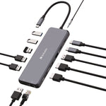 USB-C Pro Multiport Hub CMH 13Port, Gray