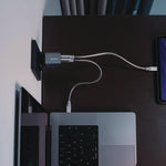 35 W 2-Port GaN Wall Charger, Black/Gray