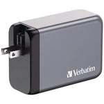 240 W 4-Port GaN Wall Charger, Black/Gray