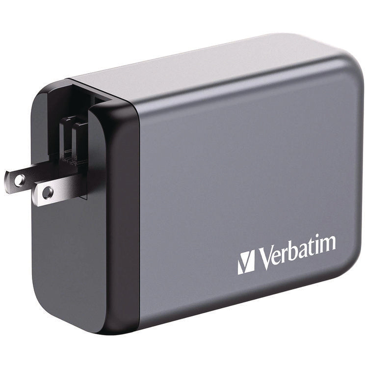 240 W 4-Port GaN Wall Charger, Black/Gray