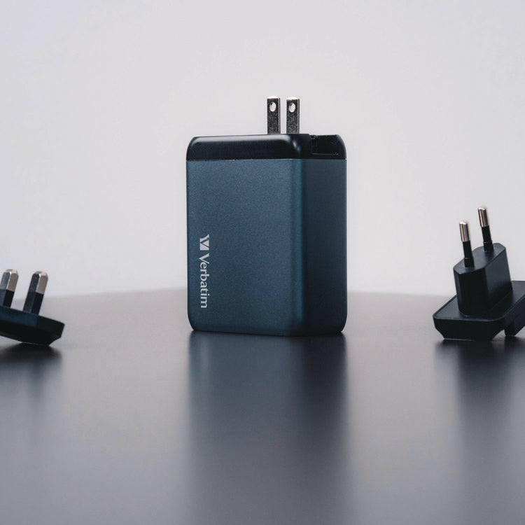 200 W 4-Port GaN Wall Charger, Black/Gray