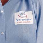 Ecofriendly Adhesive Name Badge Labels, 3.38 X 2.33, White, 400/box