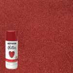 Specialty Glitter Spray Paint, Glitter Red, 10.25 oz Aerosol Can, 6/Carton