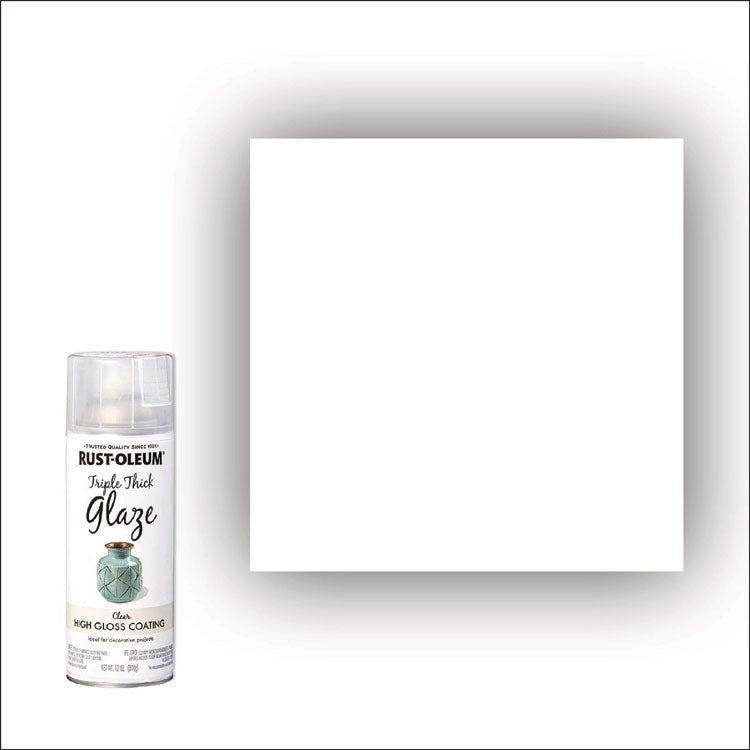 Specialty Triple Thick Glaze Spray Paint, High Gloss Clear, 12 oz Aerosol Can